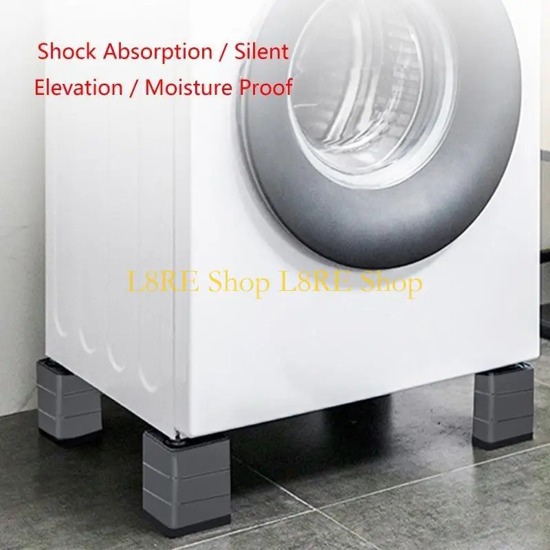 L8RE 4 PCS Холодильник Выравнивание ног Устремительная стиральная машина анти вибрационная площадка