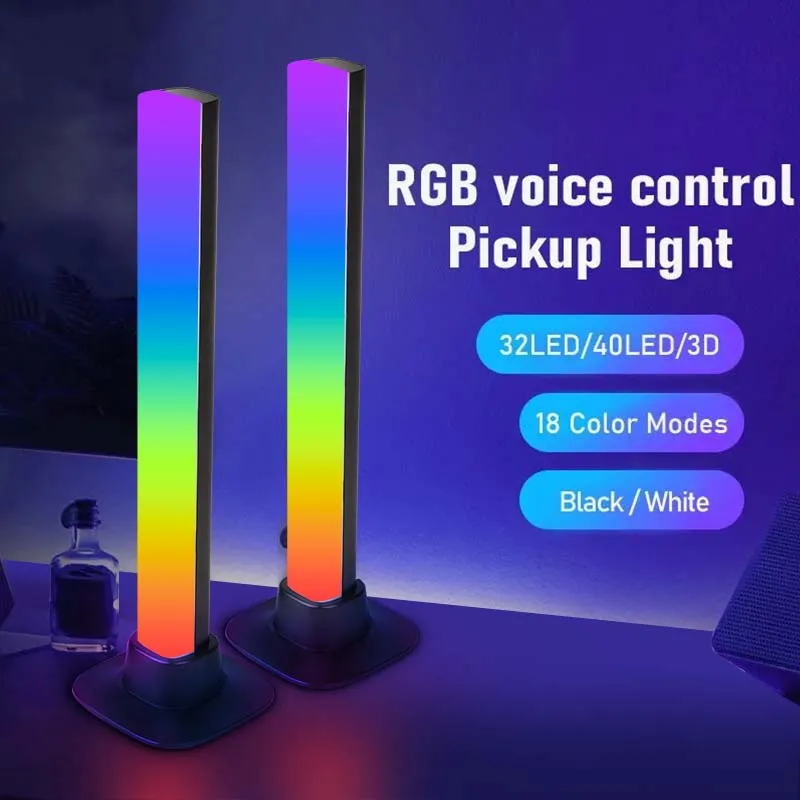 Imagem -05 - Led Rgb Luzes Coloridas Bar Smart Gaming Room Decoração Usb Sound Control Candeeiro de Mesa Colorido Desktop Mood Light Home Zigbee