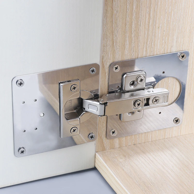 Hinge Repair Plate With Mounting Screws For Repairing Furniture Door Hinge Parts