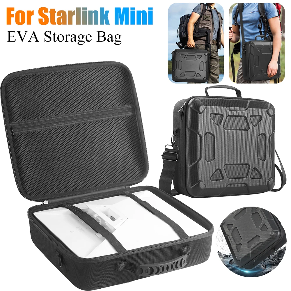 

For Starlink Mini Shockproof Shoulder Bag Hard Case Shockproof Protective Storage Bag Portable Storage Handbag Travel Carry Bag