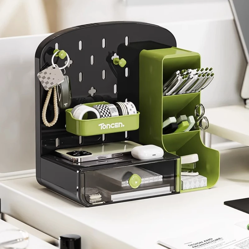 

Multifunctional Stationery Storage Box Drawer Organizer Multigrid Desktop Organizer Office Table Hole Board Jewelry Hanging Rack