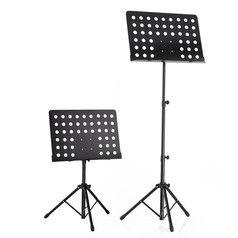 Portable and Adjustable Large Black Iron Sheet Music Stand Durable and Foldable for Koto Guitar Violin Instruments