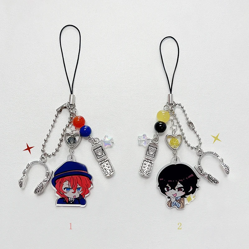 Dazai and Chuuya phone charm y2k 1pcs