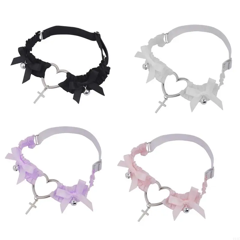 y1ac حزام الرباط ل قلادة bowknot جرس الساق خاتم الفخذ مثير harajuku #1