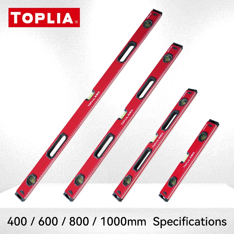 Spirit Level Aluminum Alloy Level Ruler High Precision 180/90/45 Degree Bubbles Measuring Tool Shock Resistant Bubble Level