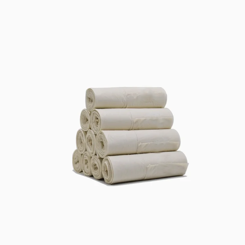 Eco-Friendly Corn Starch Based Biodegradable Garbage Bags - 20L White Vest Style 10 Rolls/100 Bags