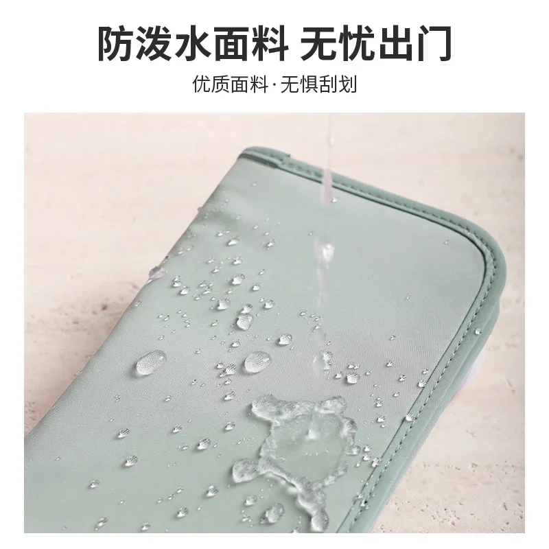 Western RDIF Blocking Passport Holder Men Travel Document Bag Large Capacity Purse for Women