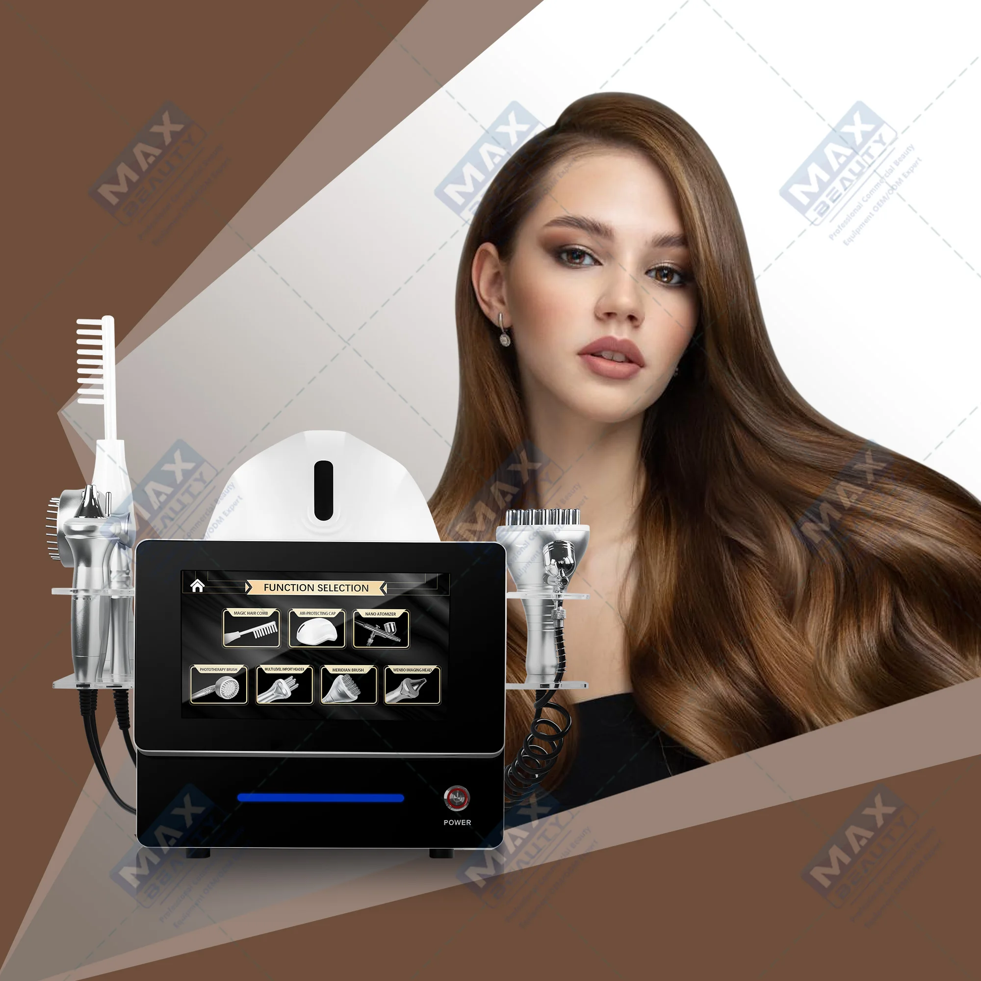 

Hair Spa Use 7 In 1 Hair Massager And Scalp Care Treatment Machine Hair Growth Machine
