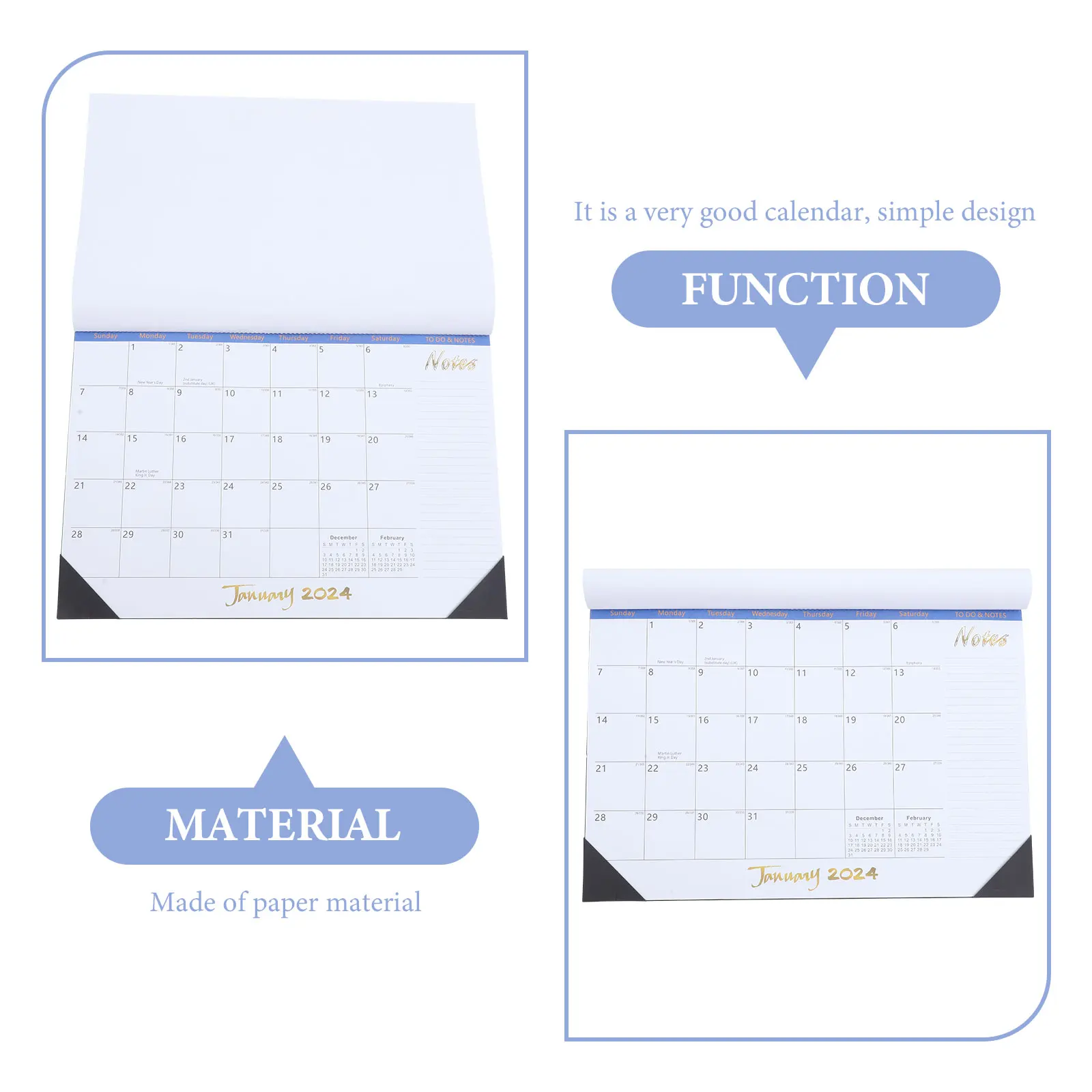

Мини-настенный календарь с гладкой поверхностью, планировщик для заметок, подвесной календарь с обратным отсчетом, 2024, ежемесячные семейные офисные календари