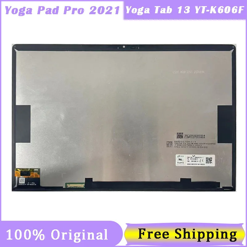 

13 Inch Touch Screen For Lenovo Yoga Pad Pro 2021 Yoga Tab 13 YT-K606F YT-K606M Digitizer Replacement Assembly 2160X1350