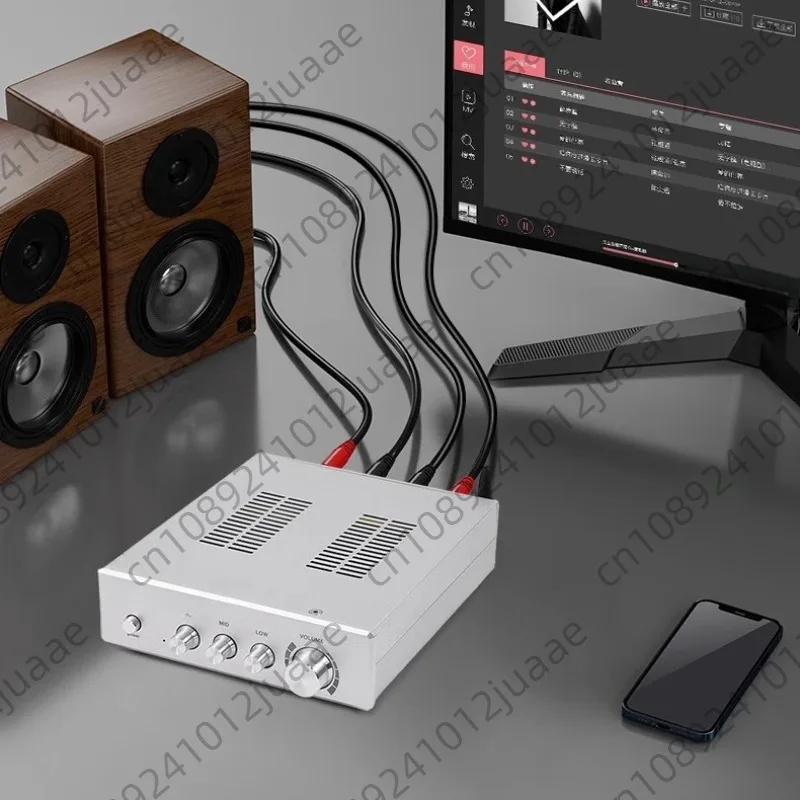 Desktop high-power TPA3255 home digital power amplifier Bluetooth 5.0 independent decoding high and low tones