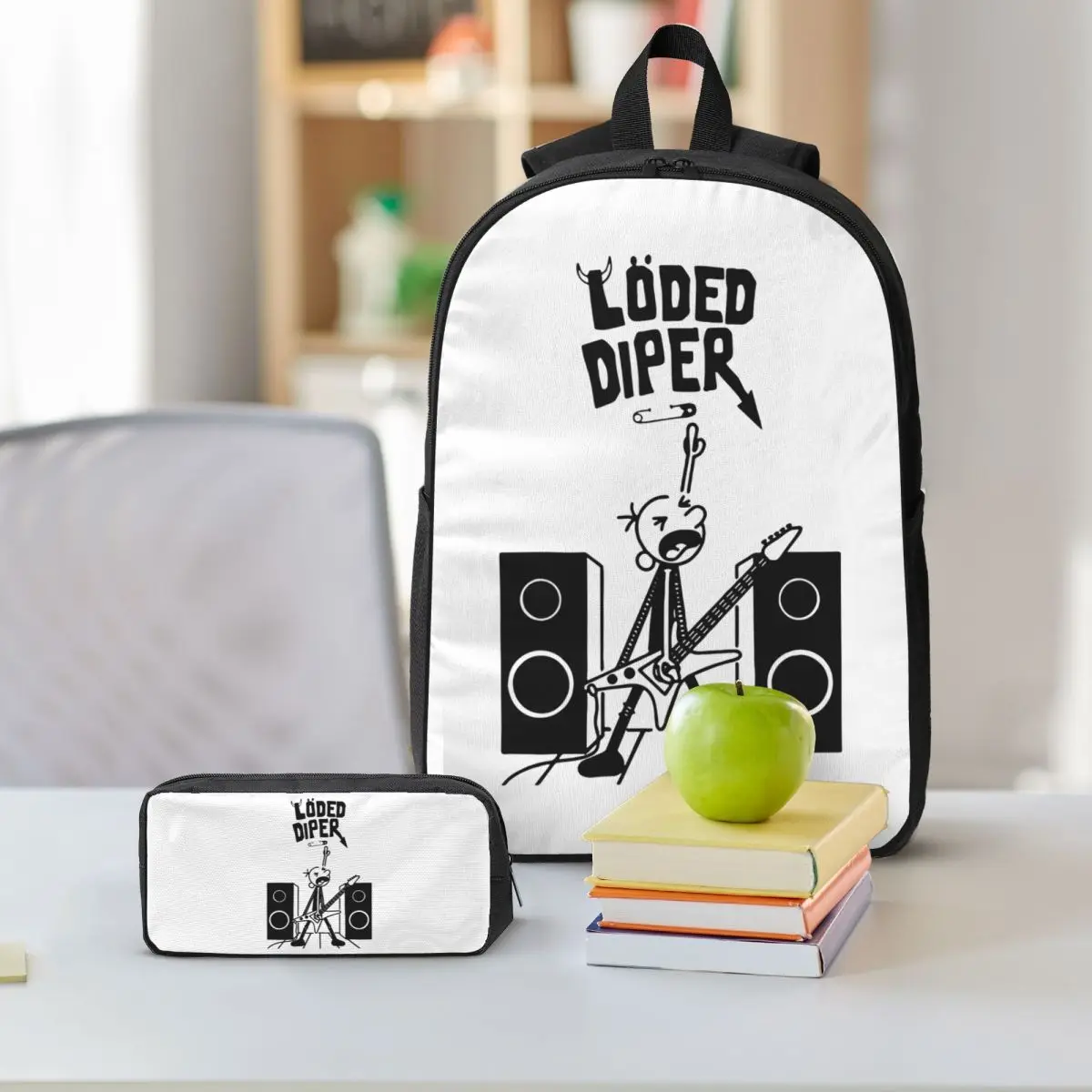 Diary Of Wimpy Kid World Book Day Backpack Student BookBag School Bag Shoulder Bags 3ps Insulated Lunch Bag Pencil Case
