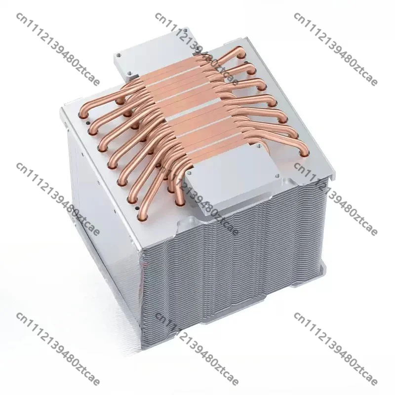 1500W High Power Heat Sink for Stage Lighting, CPU Cooler, 16 Heat Pipe Pure Copper Cooling Module with LED Light Effect