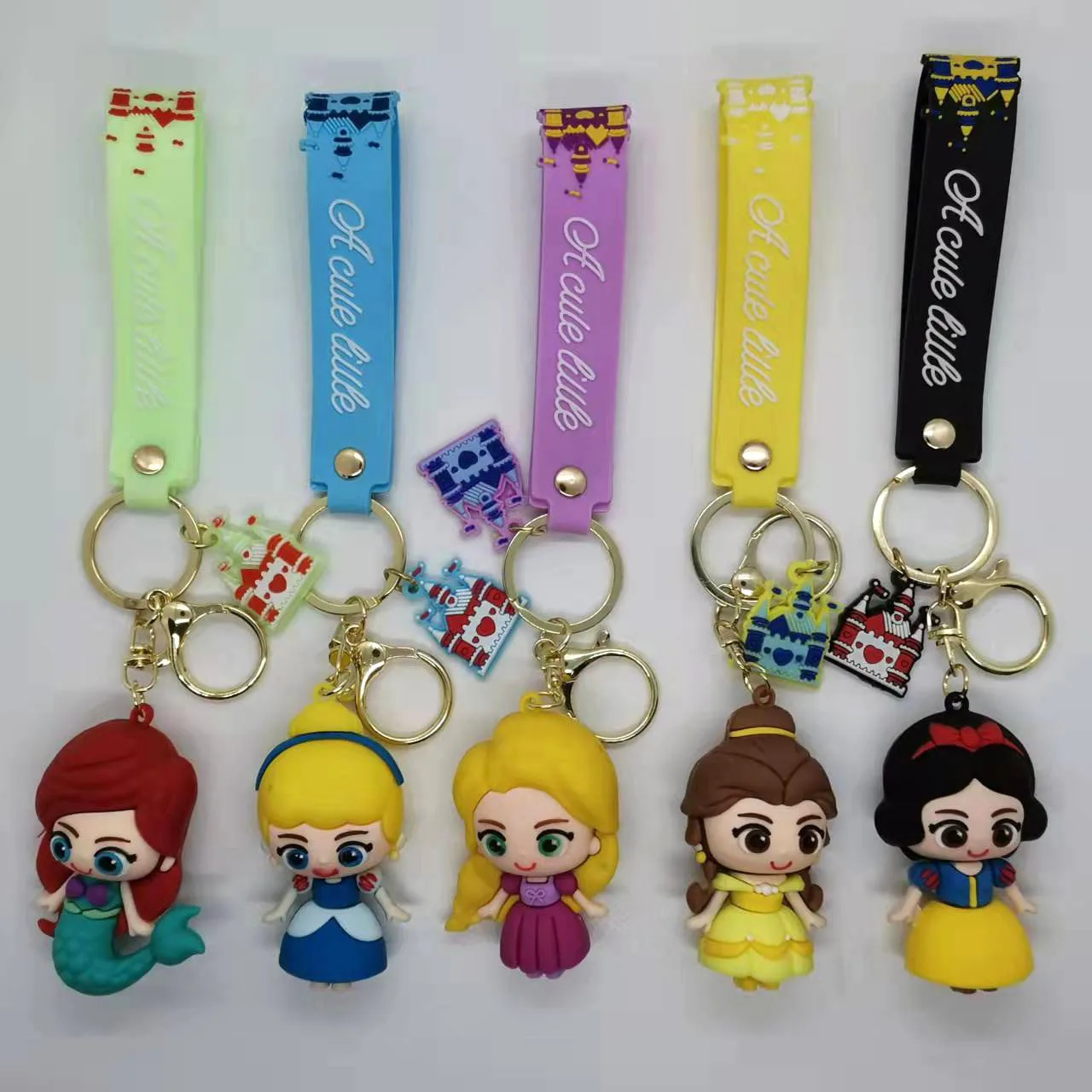 

Креативный брелок для ключей в виде куклы-русалки из мультфильма «Белоснежка», брелок для женской сумки, брелок для автомобиля, милый персонализированный подарок в стиле Y2K, модный аксессуар.
