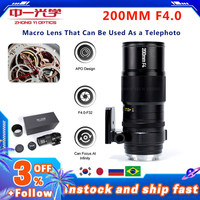 Zhongyi Mitakon 200mm F4 APO Full Frame Telephoto Macro Lens for Sony E Canon RF EF Nikon F Z Fuji XF GFX Hasselblad XCD L Mount