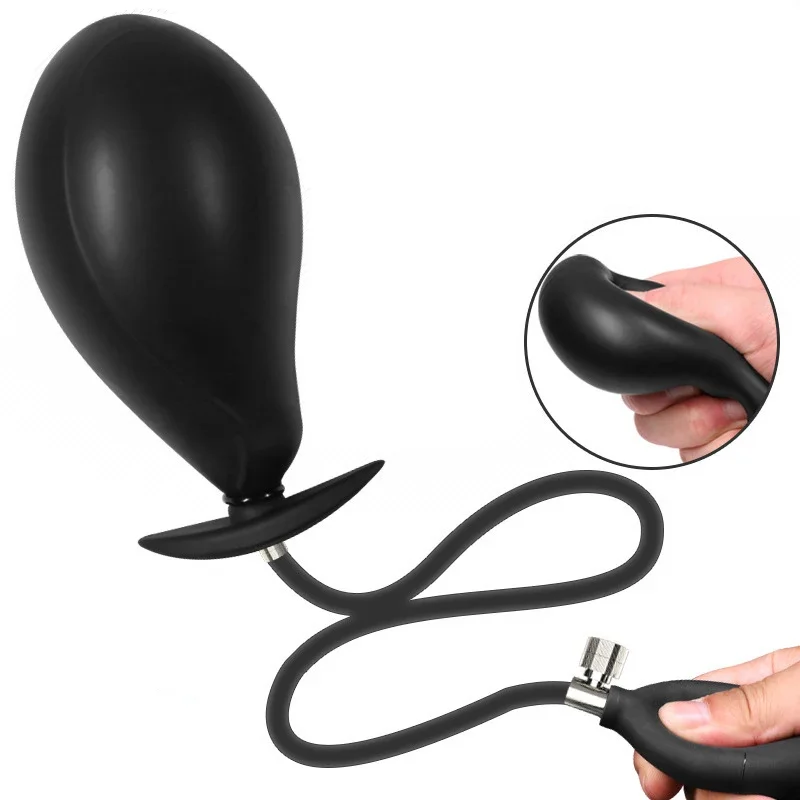 Go Out Silicone Inflated Super Big Anal Plug Dildo Pump Butt Plug Anal Dilator Prostate Massage Anus Extender Dilatador Sex Toys view 6