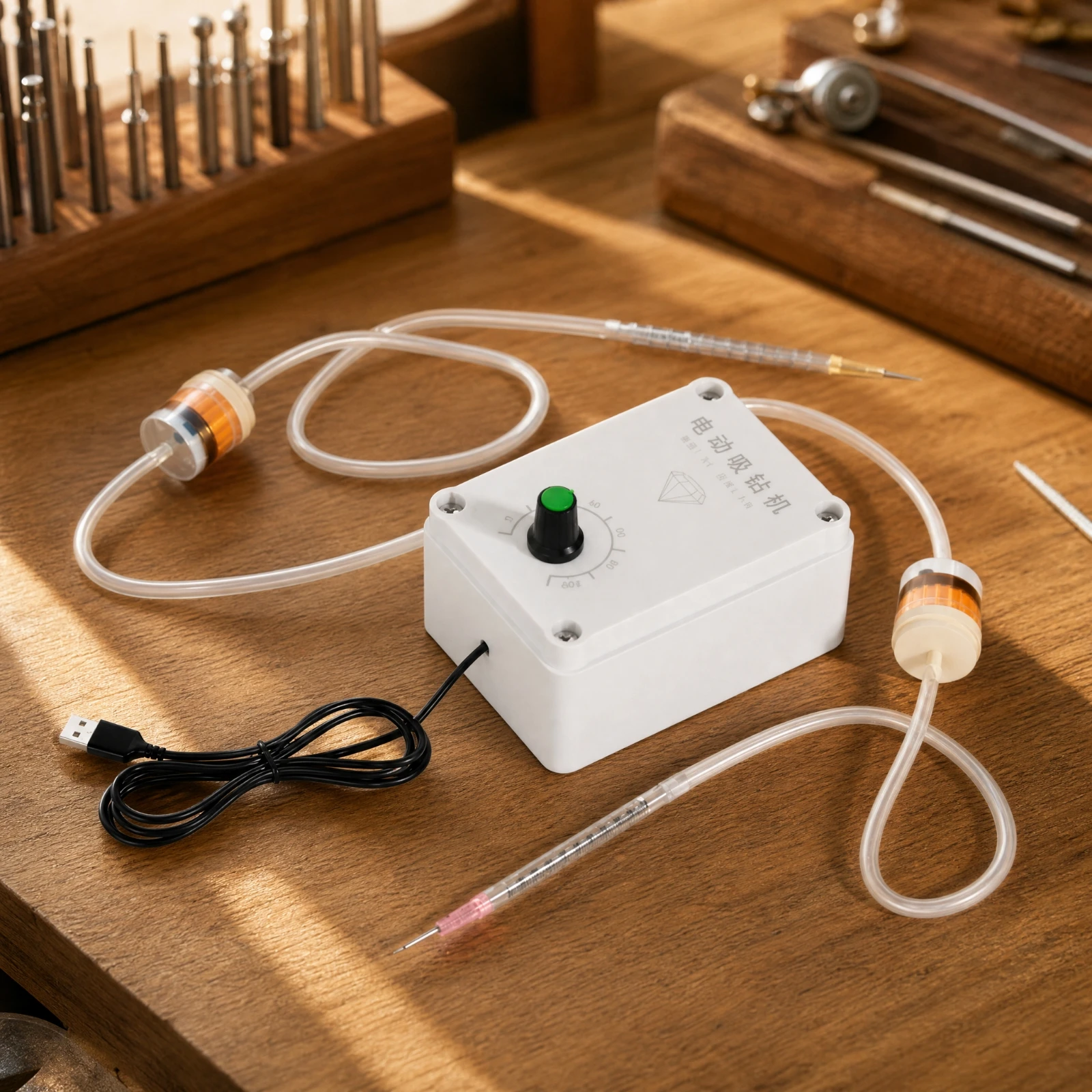 Electric Suction Machine Handheld Jewelry Stone Suction Tool USB-Powered Stone Picker Precision for Diamond Setters