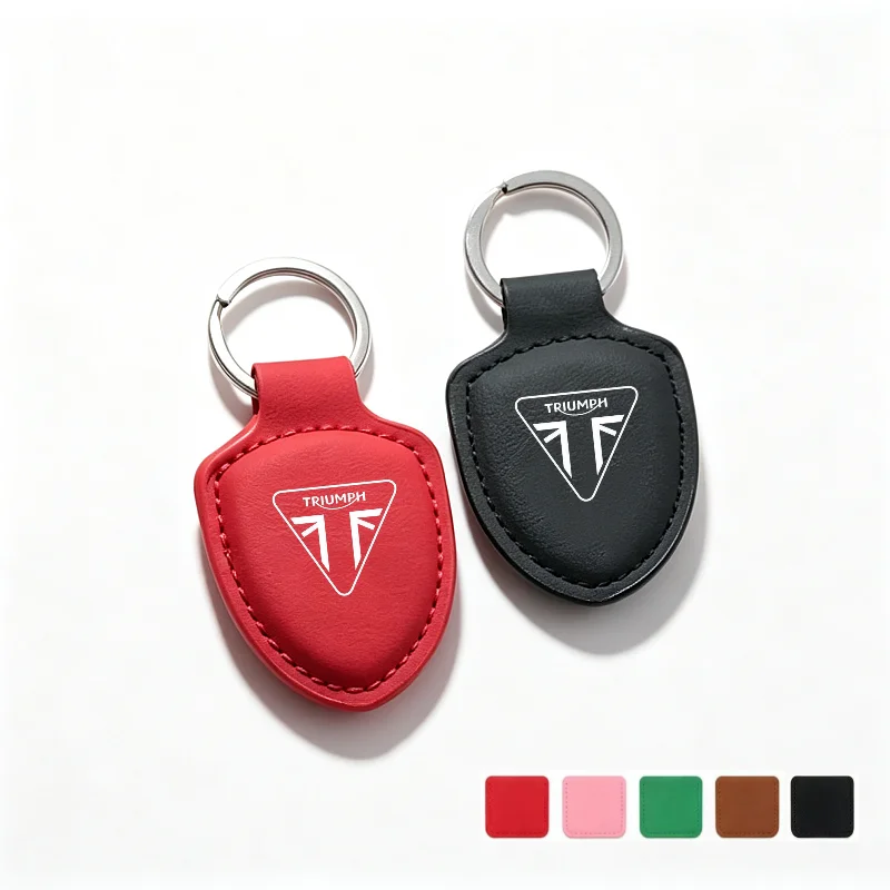 Porte-clés de moto en cuir, pendentif décoratif pour Triumph Tiger 675 900 GT Rally Explorer 1200 XCA1050 Trident 660