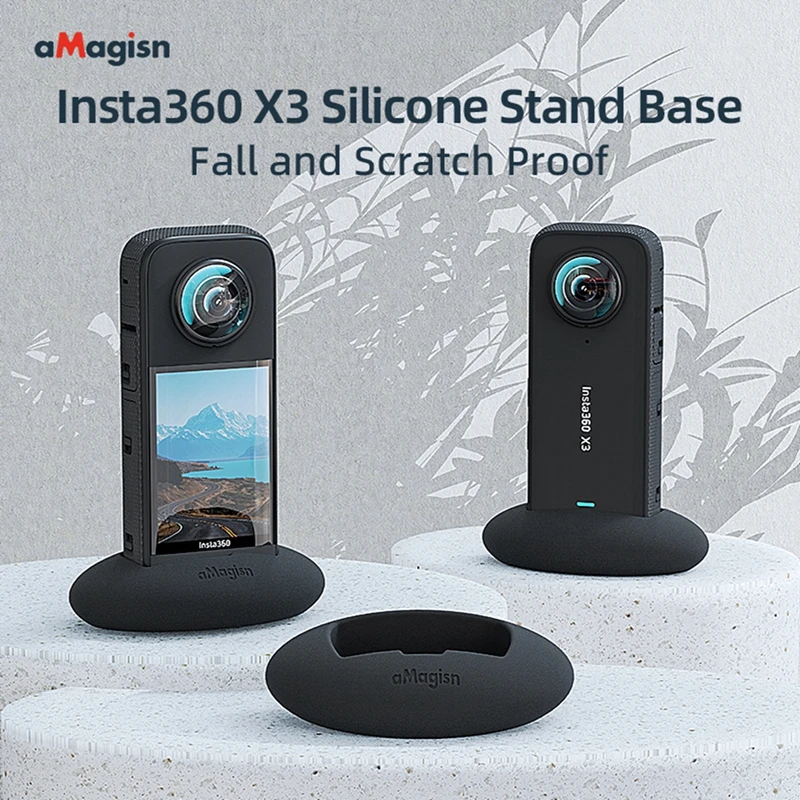 

Для Insta360 One X3 база противоскользящая Водонепроницаемая Мягкая силиконовая Экшн-камера настольная подставка Подставка с защитой от царапин Панорамное крепление для камеры