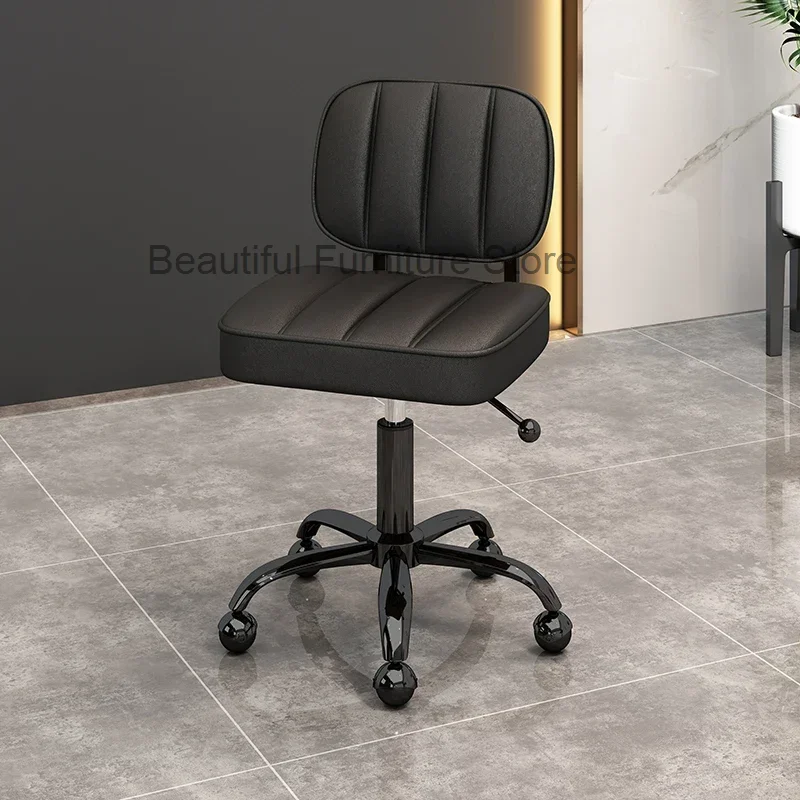 Saloon Wheel Stool Barber Chairs Hydraulic Makeup Manicure Aesthetic Chair Hairstylist Swivel Kapperstoel Barbershop Furniture