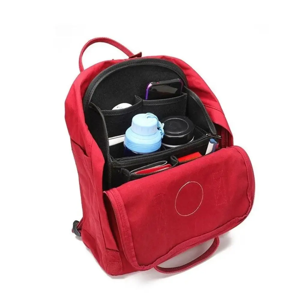 Makeup Organizer Felt Insert Bag for Interior Travel Bag Portable Bag Cosmetic Bags Fit Various Women Backpack Bags