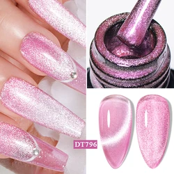 MEET ACROSS 7ml Pink Purple Blue Magic Cat Magnetic Gel Nail Polish Summer Cool Sea Blue Silver Effect UV Gel Varnish Nail Art