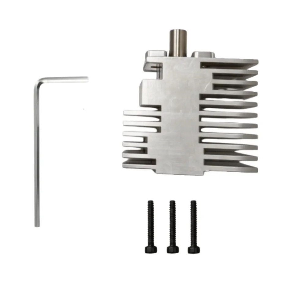 All Metal Hotend Heatsink Cooling Fins Pre-Assembled Hot End Cooling Block Presser Included Aluminum Construction