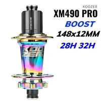KOOZER XM490 PRO BOOST buje de bicicleta eje de acero rodamiento sellado 148x12MM 110x15MM 141x5MM 28/32 agujeros bujes de ruido que D792SB 350