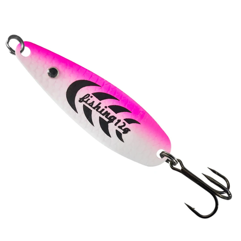 Metall Spinner Löffel Forelle Angeln Locken Harten Köder Pailletten Noise Paillette Künstliche Köder Vib Leech Spinner Löffel Köder Pesca – Detail 5