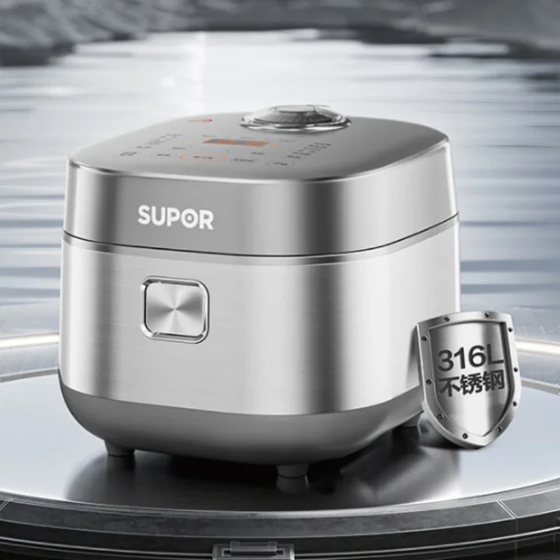 SUPOR Smart Rice Cooker 4L IH Firewood Rice Far-infrared Heating 316L Stainless Steel Non-stick Coating / Uncoated Ball Pot 220V