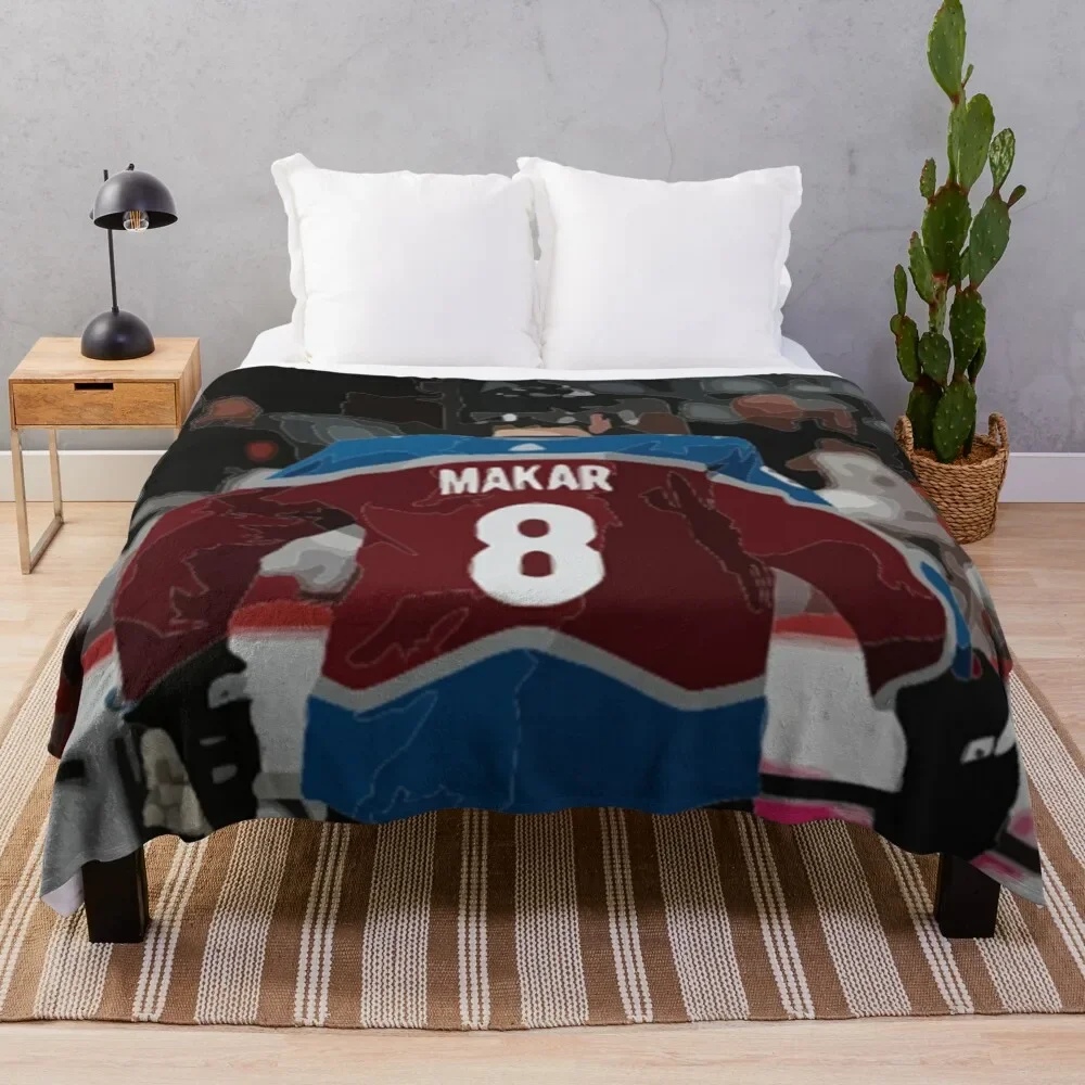 

Cale Makar Paining Throw Blanket Warm Flannel Blanket for Couch Chair Bedroom