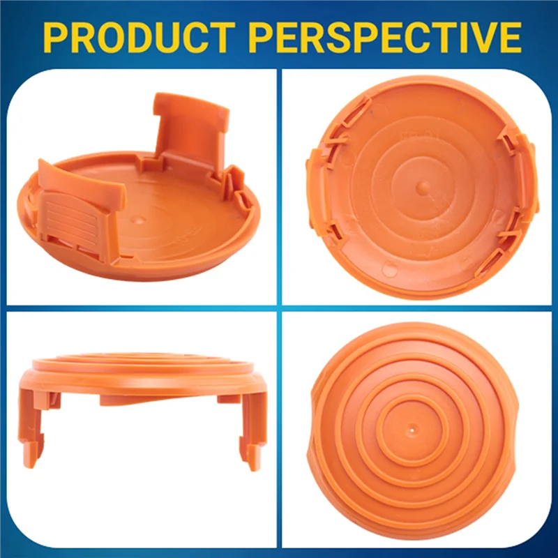 

ABZC-6X 50019417 Grass Trimmer Spool Cap Cover For WORX Corded Electric String Trimmers Part Replacements
