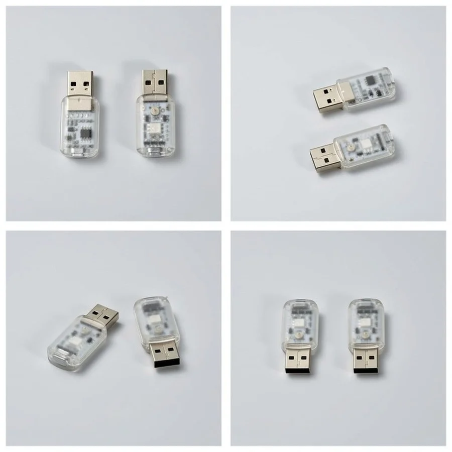 USB 7-In-1 Atmosphere Light Touch Music Control Mini LED luce decorativa per auto luce ambientale luce notturna colorata In auto