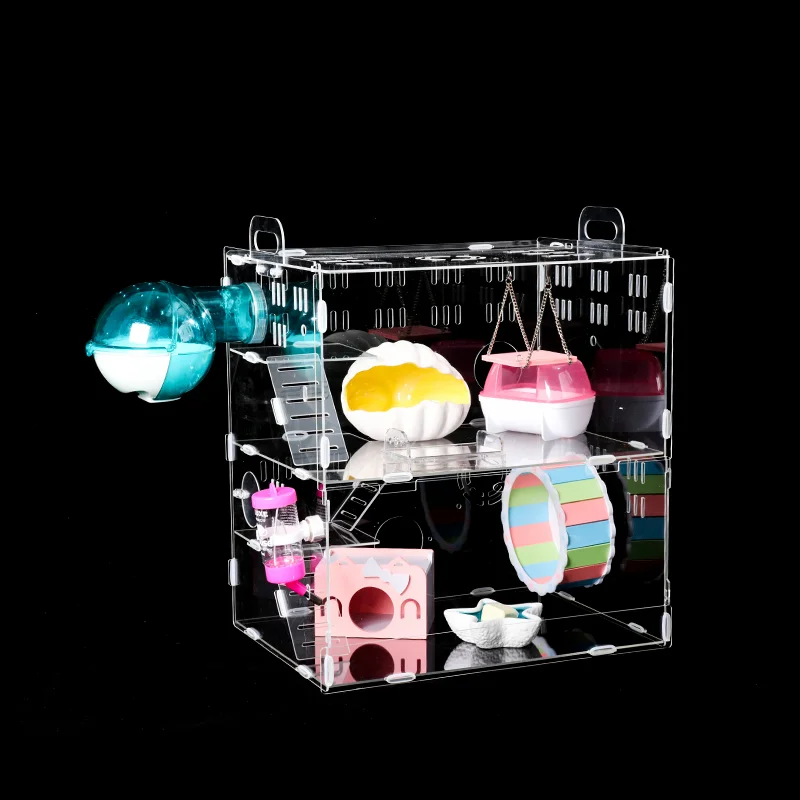 

Quality Clear Acrylic Hamster Cage