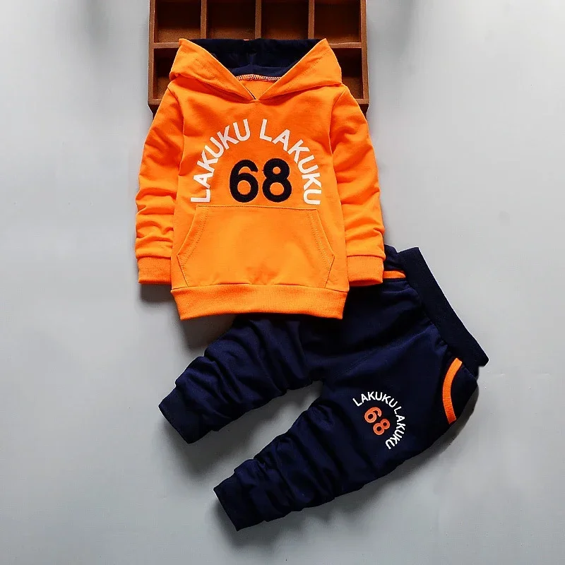 

DIIMUU Boy Jeans Clothes Set Autumn Kids Denim Hooded Coat + Pants Outfits Baby Long Sleeve Clothing 1 2 3 4 Years Tracksuits