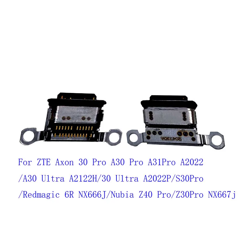 1-50Pcs USB Connector Plug For ZTE Z40 Z30 S30 A31 Pro NX667j Axon 30 A30 Ultra A2122H A2022 Redmagic 6R NX666J Charger Charging