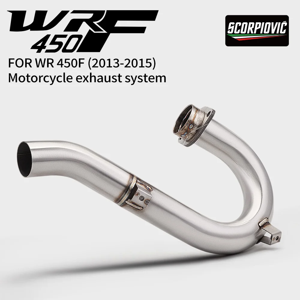 For Yamaha WR450F 2007-2015 YZ450F 2007-2009 Header Link Tube Motorcycle Exhaust Connect Muffler