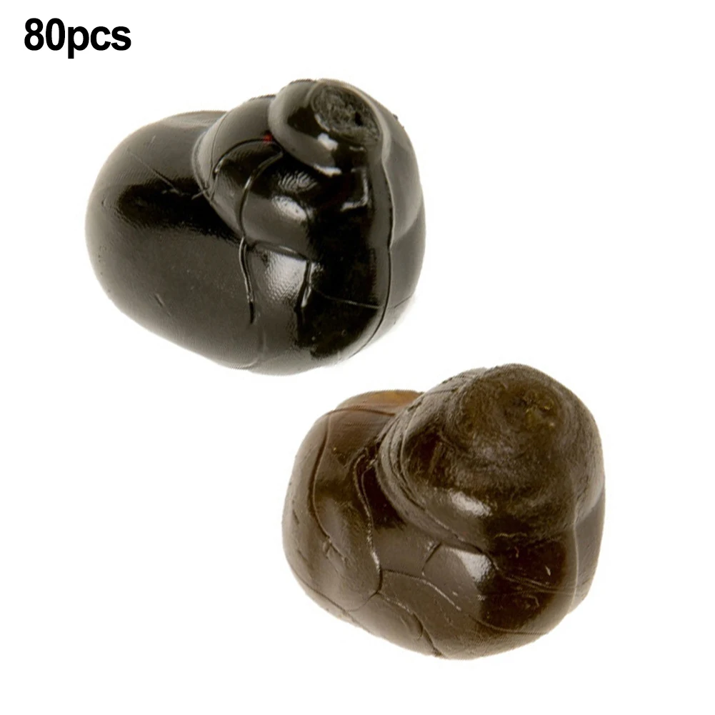 80Pc Realistic Snails Shaped Floating Simulated Snail Meat Soft Bait 1.5G Fishy…