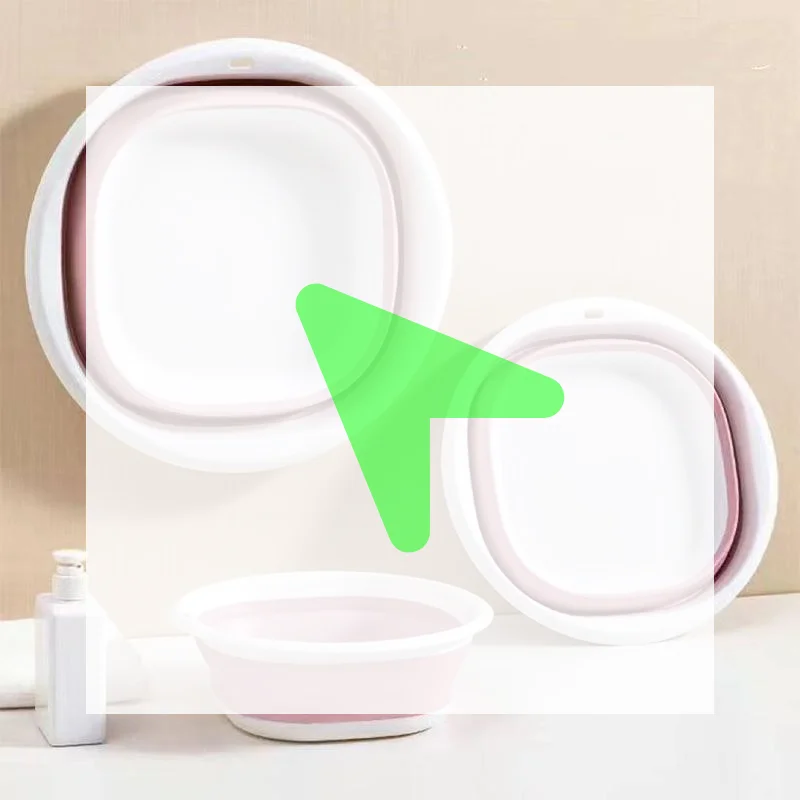 

New Travel Big Washbasin Folding Washbasin Portable Household Compression Basin For Student Dormitory Bathroom Accessories