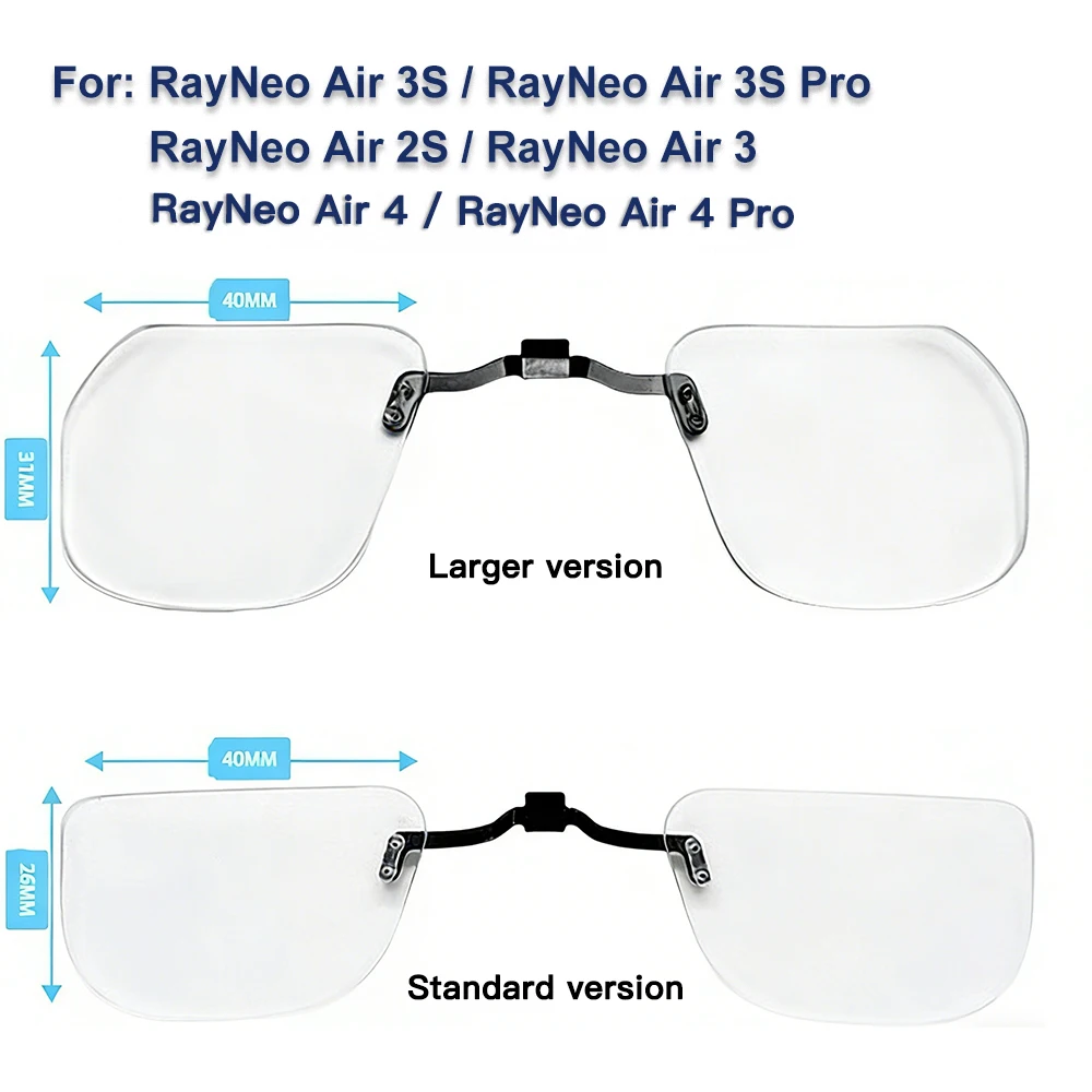 TCL RayNeo Air 1S/2/Air 2S/Air 3S/Air3S Pro/4 Pro スマートグラス