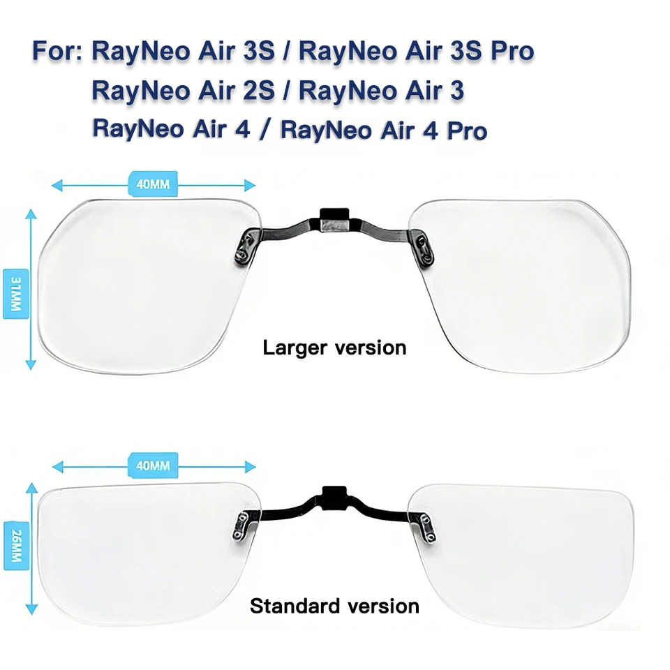 TCL RayNeo Air 1S/2/Air 2S/Air 3S/Air3S Pro/4 Pro スマートグラス