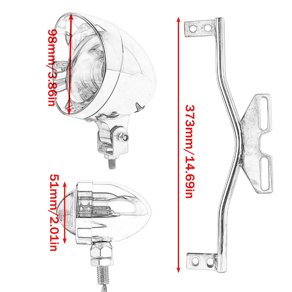 Passing Lights Bar Turn Signals Set for Yamaha V-Star XVS 650 950
