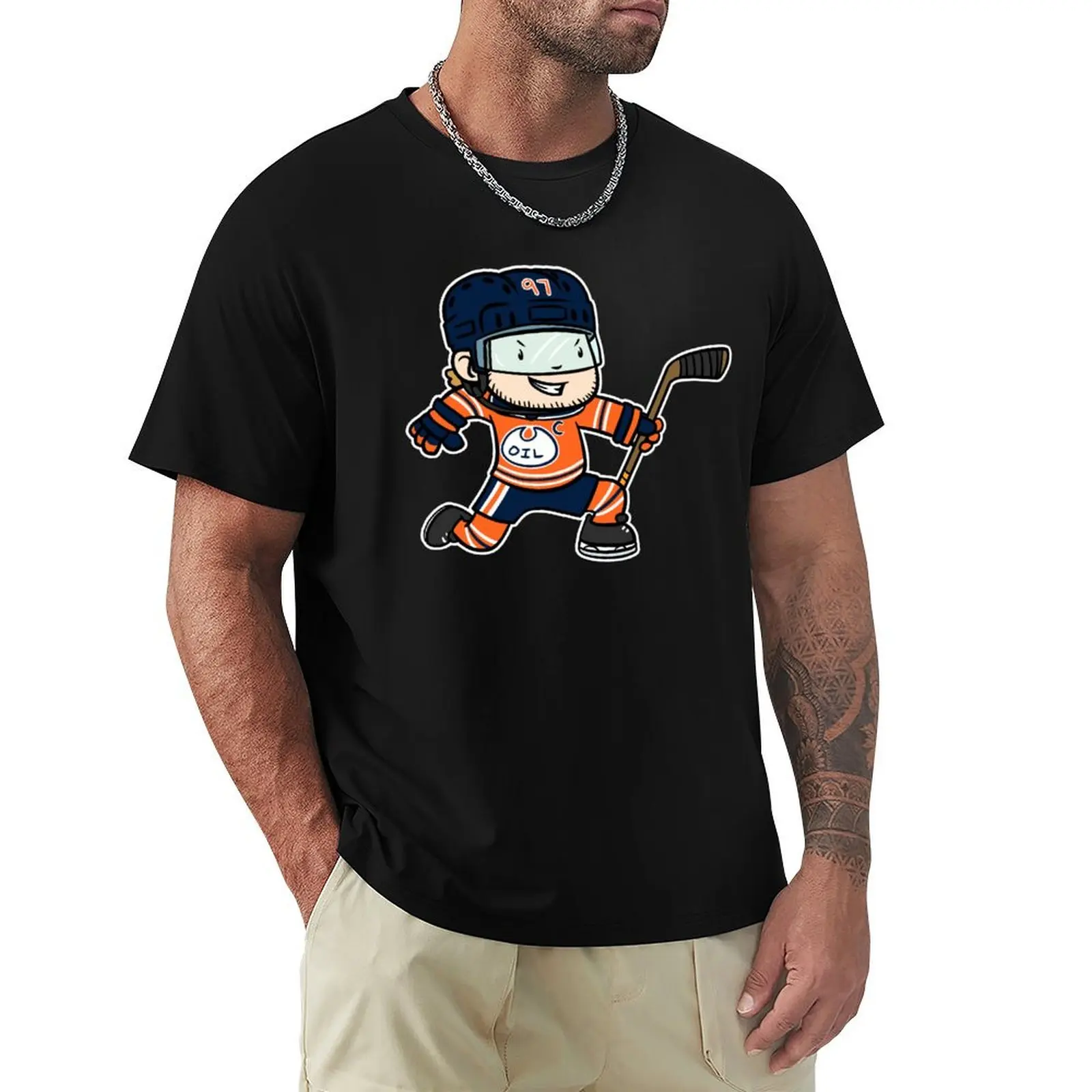 Hockey goal celly, Home jersey T-Shirt Large Size Loose Casual Tee