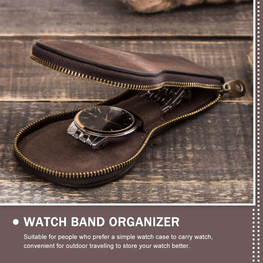 

Watch Travel Travel Watch Case Storage Box for Men Portable Organizer Premium Quality Band Holder Small Size