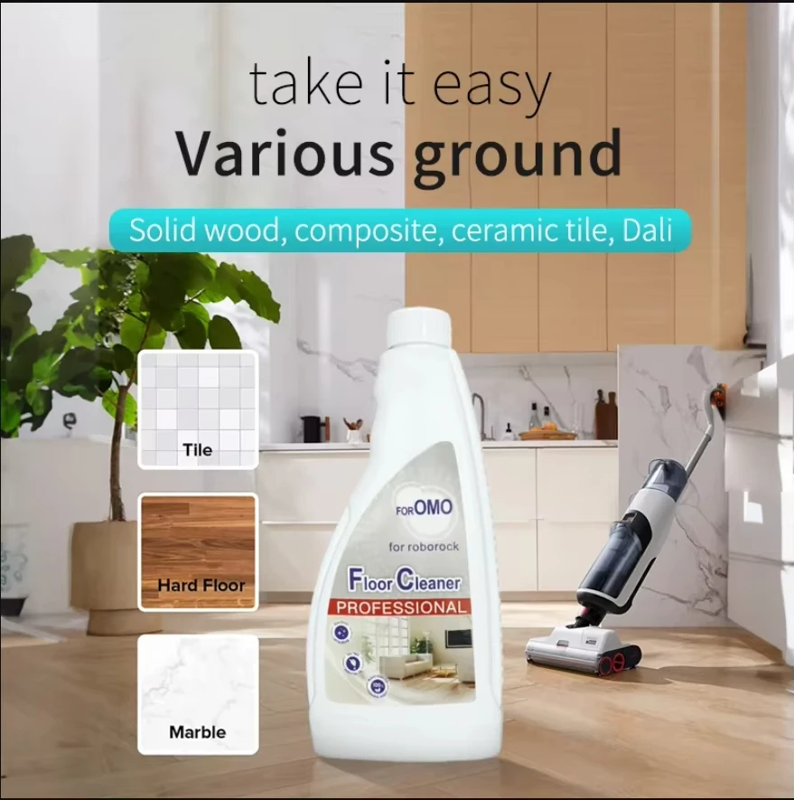 For Roborock and OMO Robot Floor Cleaning Solution S8 Pro Ultra/ S8/ S8+ / Q5 / Q7 Series / S7 Max Ultra / S7 MaxV Plus 480ML