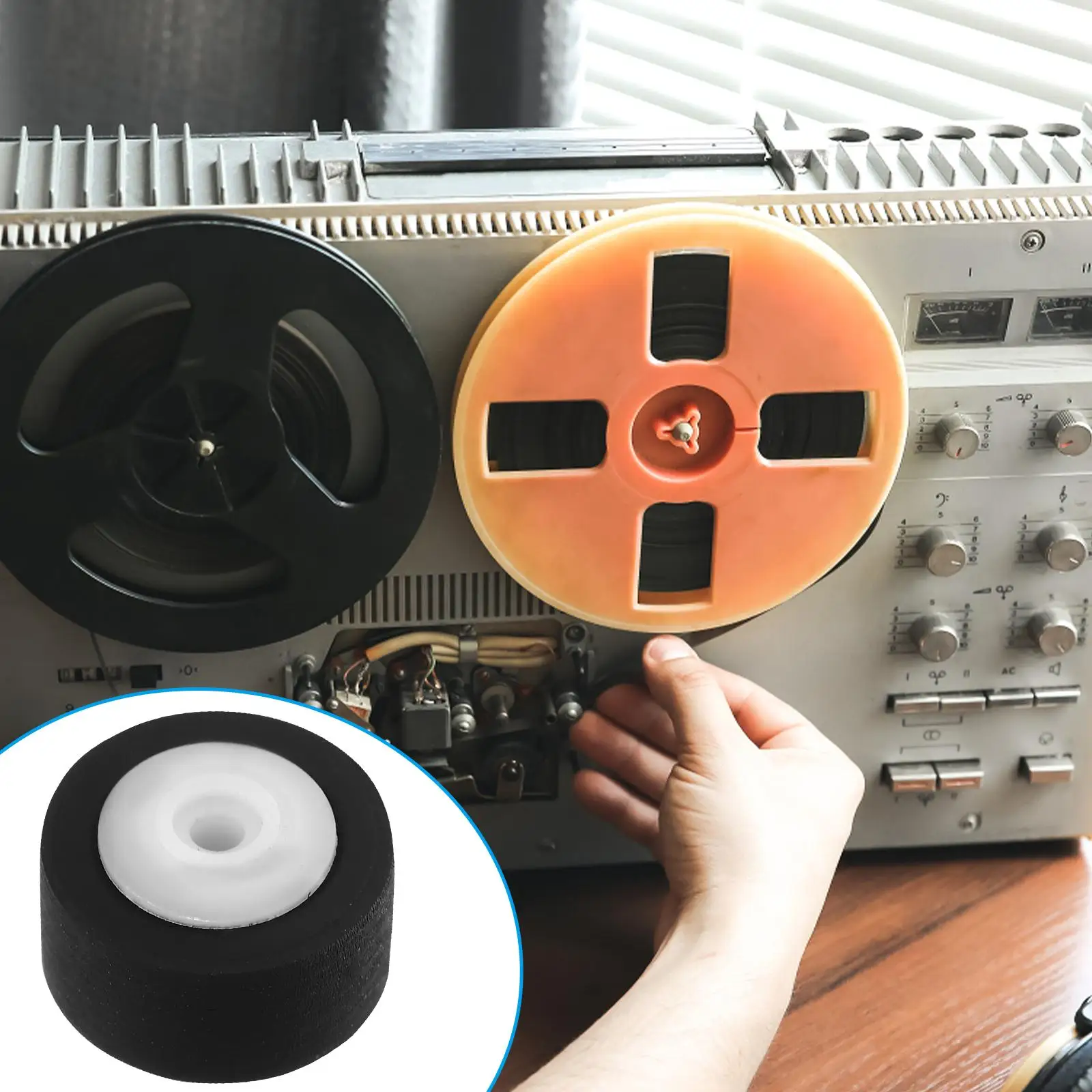 6 Pcs Radio Recorder Machine Pinch Roller Assorted Cassette Rollers Tape Wheel Repair