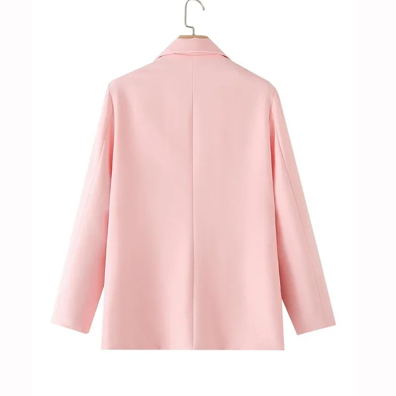 Koreaanse Vrouwen Casual Roze Jasje Boog Decoratie Notched Kraag Lange Mouw Single-breasted Lente Herfst Vrouwelijke Blazers Jas
