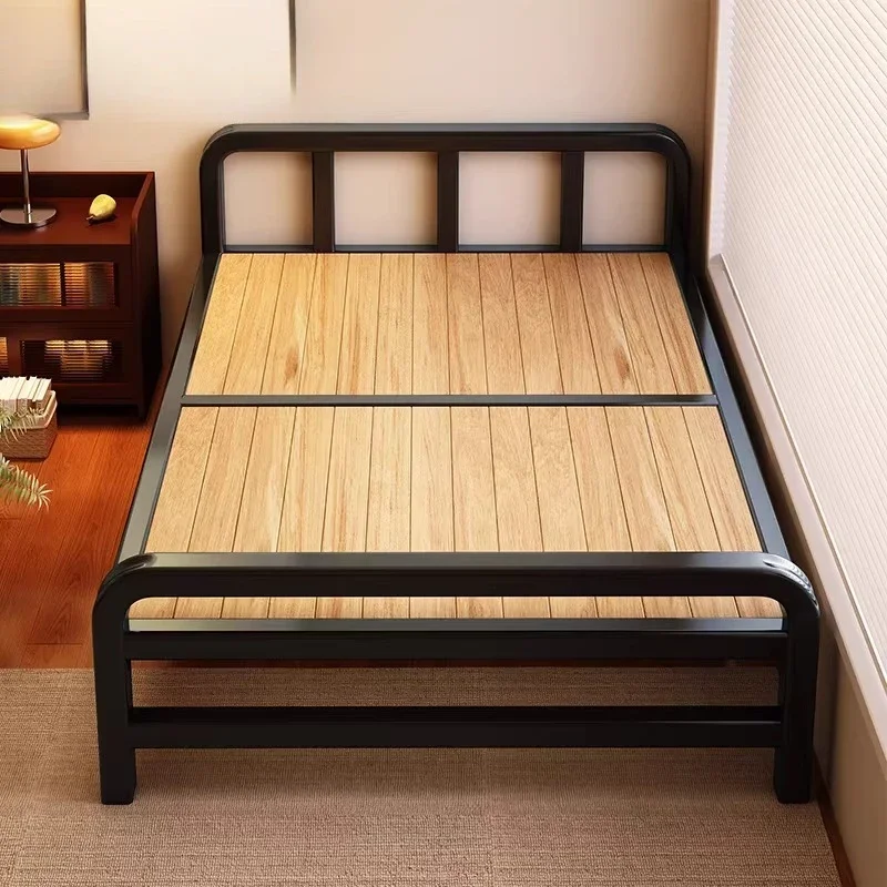 Adult Home 1.5 Small Bed  for Rent Room with Hard Board Bed Splicing Bed  Frame