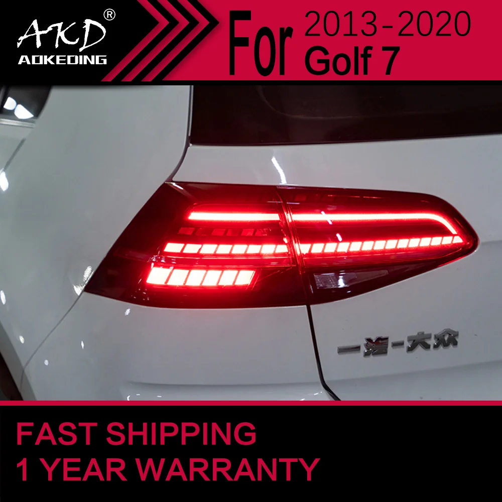 Car Lights For Golf 7 2013-2020 MK7 MK7.5 Tail Light Variant Rear Stop Lamp Brake Signal DRL Reverse Automotive Accessories