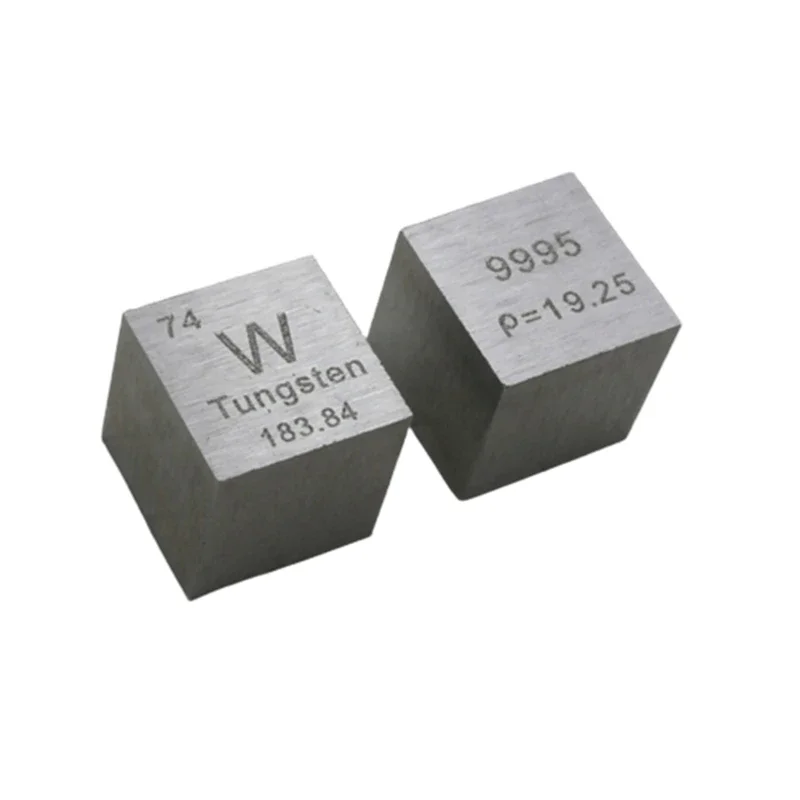 

10mm Tungsten Metal Cube 99.95% High Purity W Engraving for Element Collection Hobbies